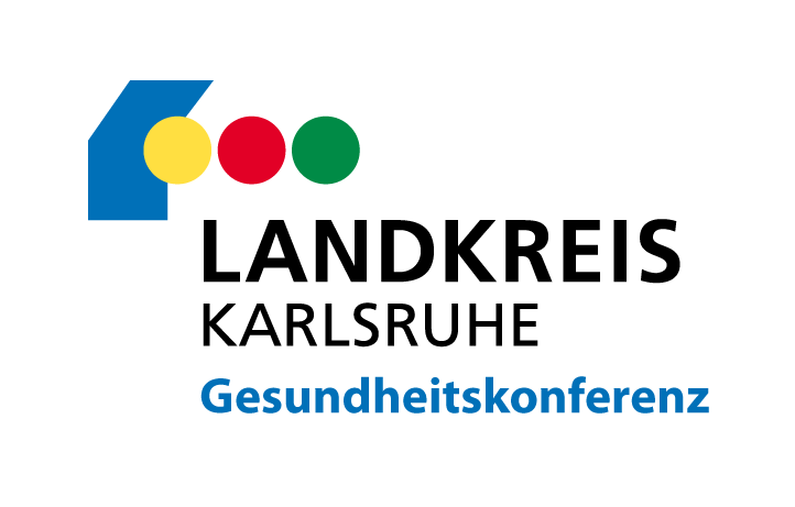 Logo Gesundheitskonferenz Landkreis KA - mit weißem Rand